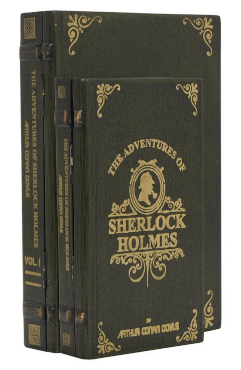 Sherlock Holmes Set of 2 Faux Book Boxes