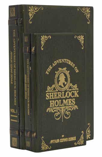 SONOMA SAGE HOME Sherlock Holmes Set of 2 Faux Book Boxes