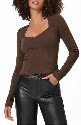 PAIGE Genieve Metallic Long Sleeve Sweater