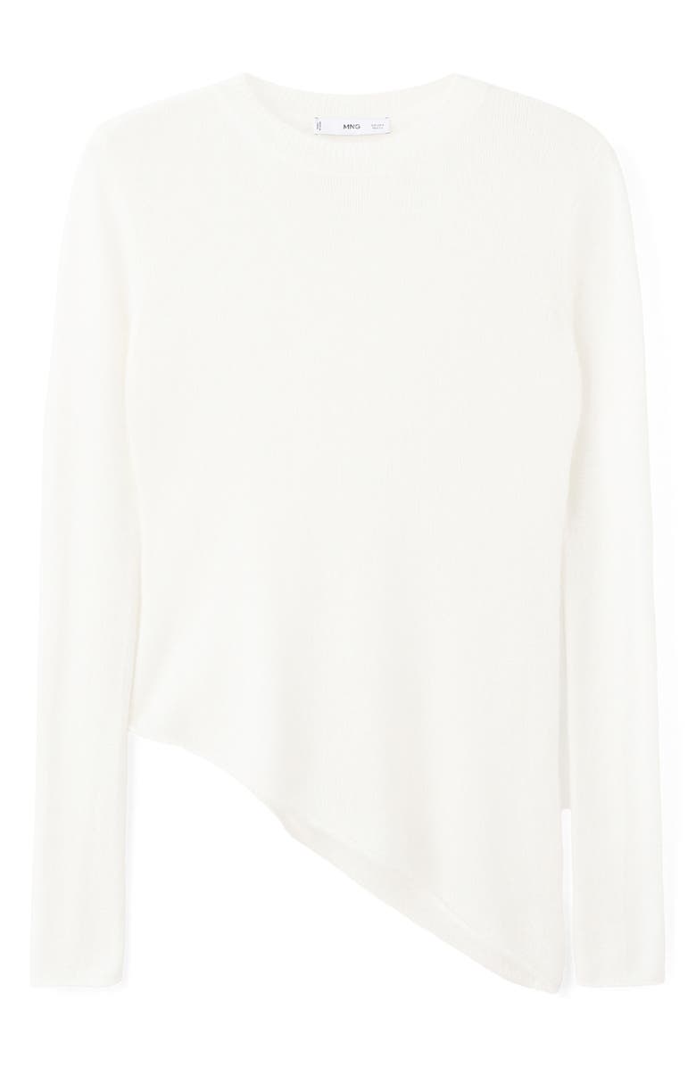 MANGO Asymmetric Alpaca & Wool Blend Sweater, Alternate, color, 