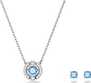 Swarovski Una Stud Earrings & Necklace Set