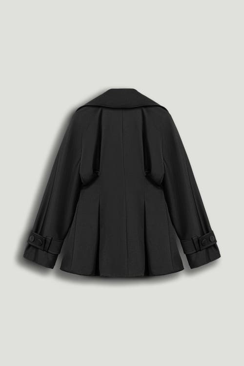 Nocturne Belted Trench Coat In Black