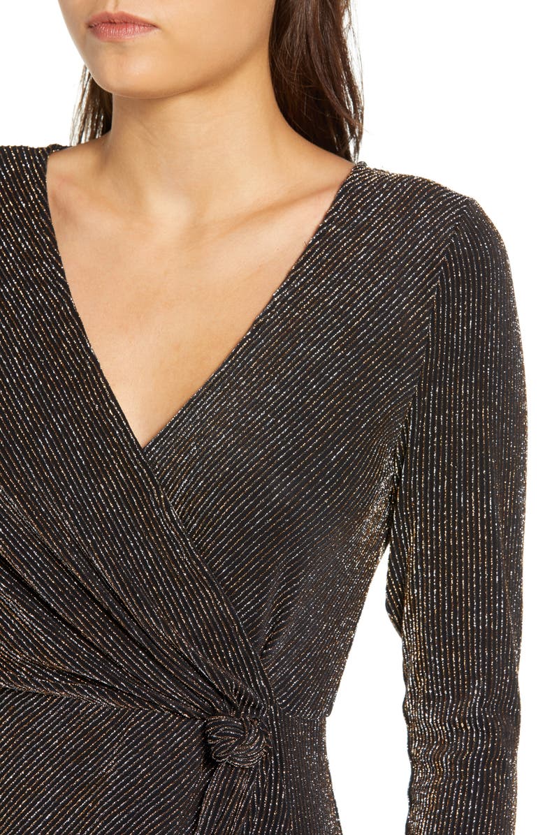 Row A Metallic Sheath Dress, Alternate, color,