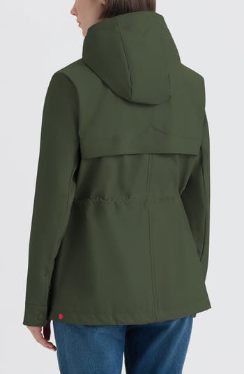 Abbey Short Rubberized Rain Jacket