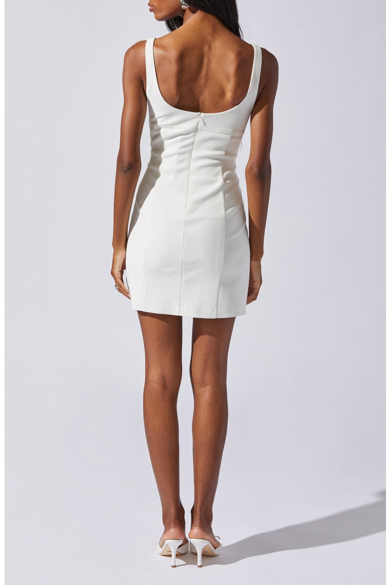 Sheath Minidress, Alternate, color, WHITE