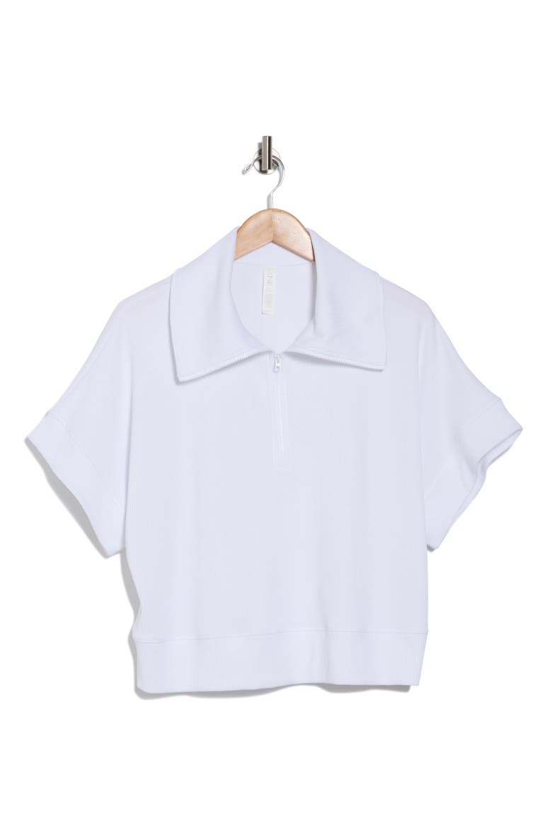 Rejuvenate Quarter Zip Pullover, Main, color, WHITE