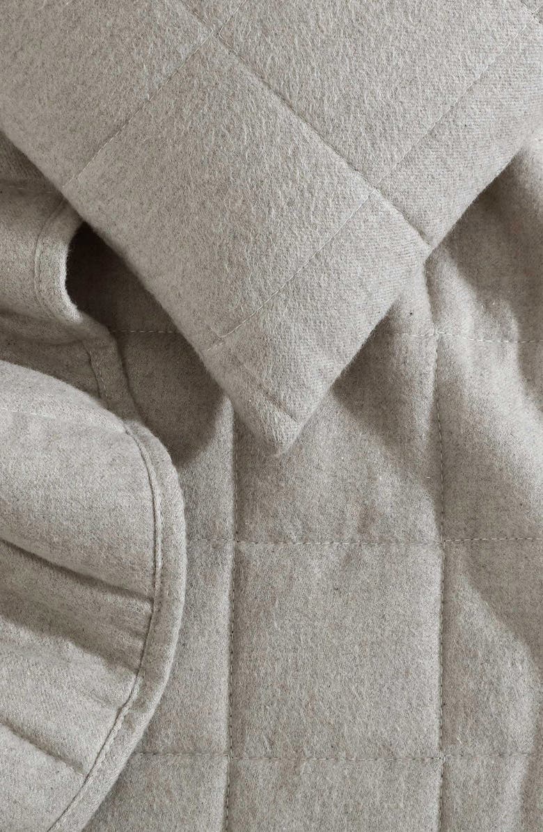 Calvin Klein Home Mélange Flannel Set of 2 Pillow Shams, Alternate, color, Natural