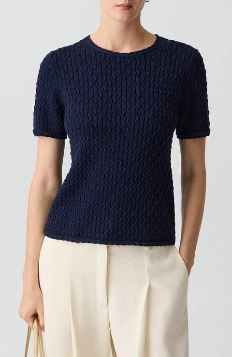 Cable Knit Organic Cotton Top
