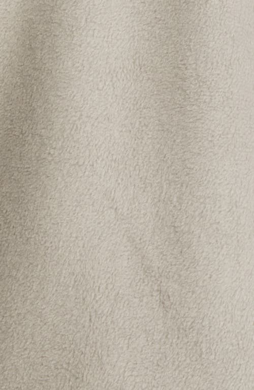 Thread & Supply Hooded Fleece Shacket In Gray
