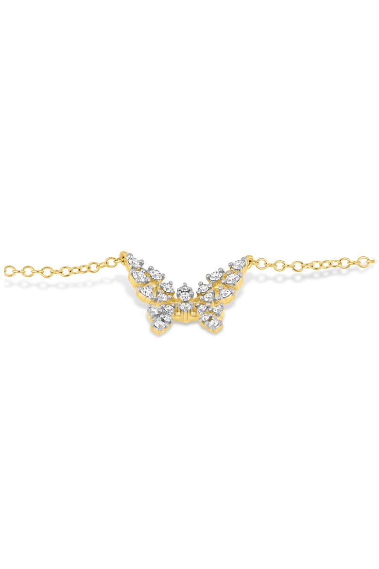 Getty 18k Gold Diamond Butterfly Pendant Necklace, Alternate, color, 18K YELLOW GOLD