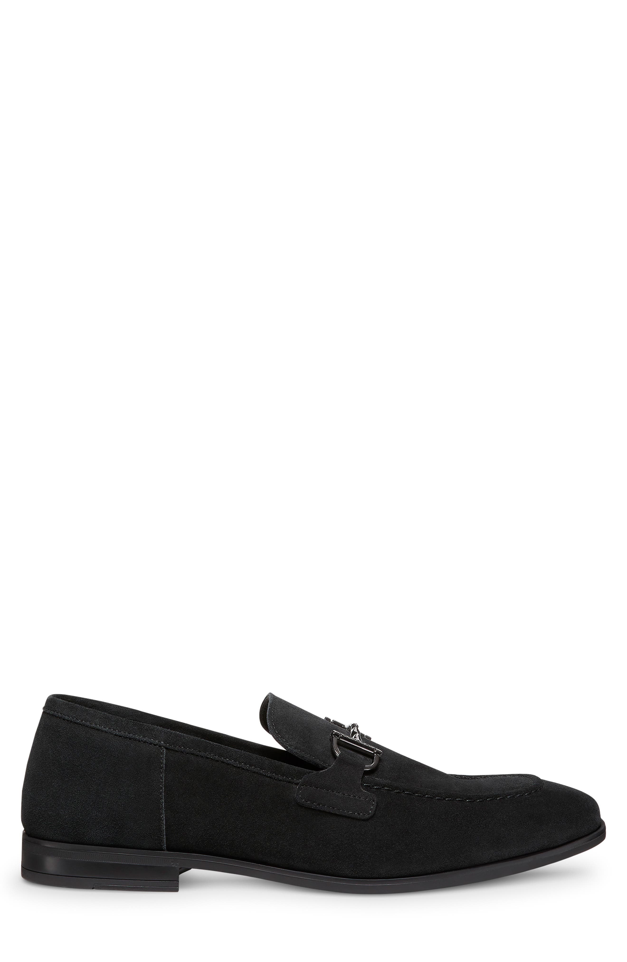 Stuart Weitzman Simon Twistbit Loafer, Alternate, color, Black