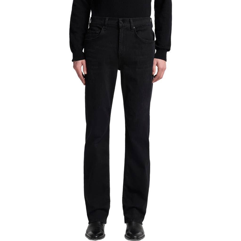 7 For All Mankind Austyn Relaxed Straight Leg Jeans In Black