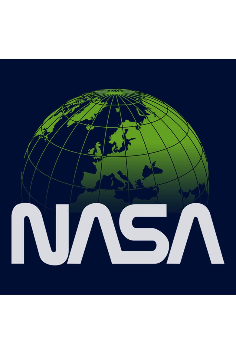 Boy's NASA Planet Earth Logo  Graphic T-Shirt, Alternate, color, Navy Blue