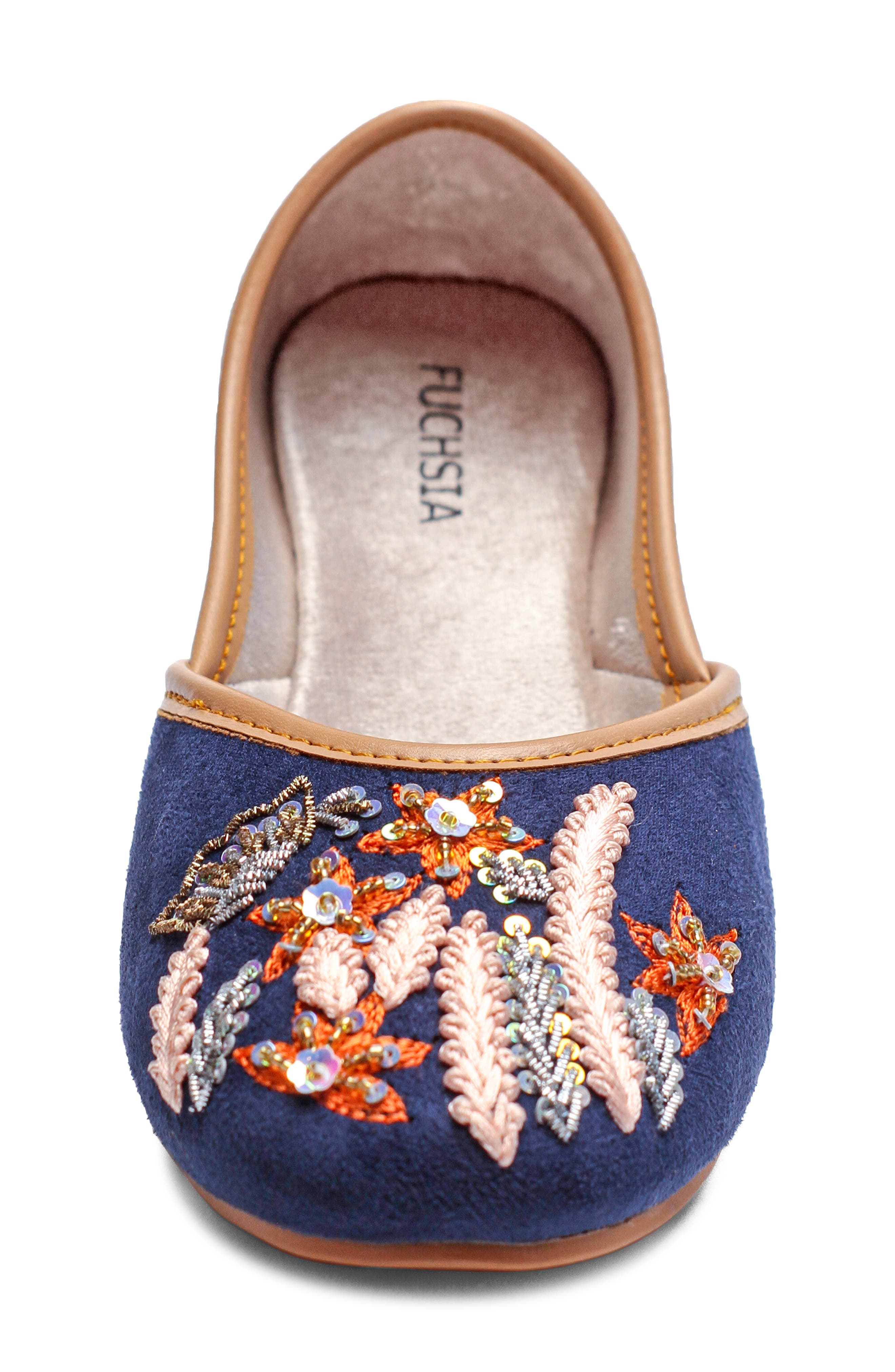 FUCHSIA Paris Embroidered Jutti Flat, Alternate, color, 