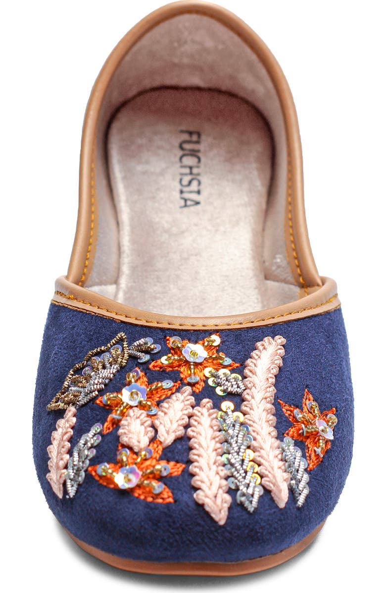FUCHSIA Paris Embroidered Jutti Flat, Alternate, color,
