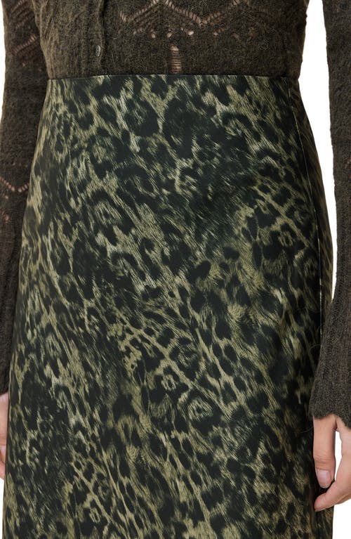 Allsaints Bryony Maxi Skirt In Green