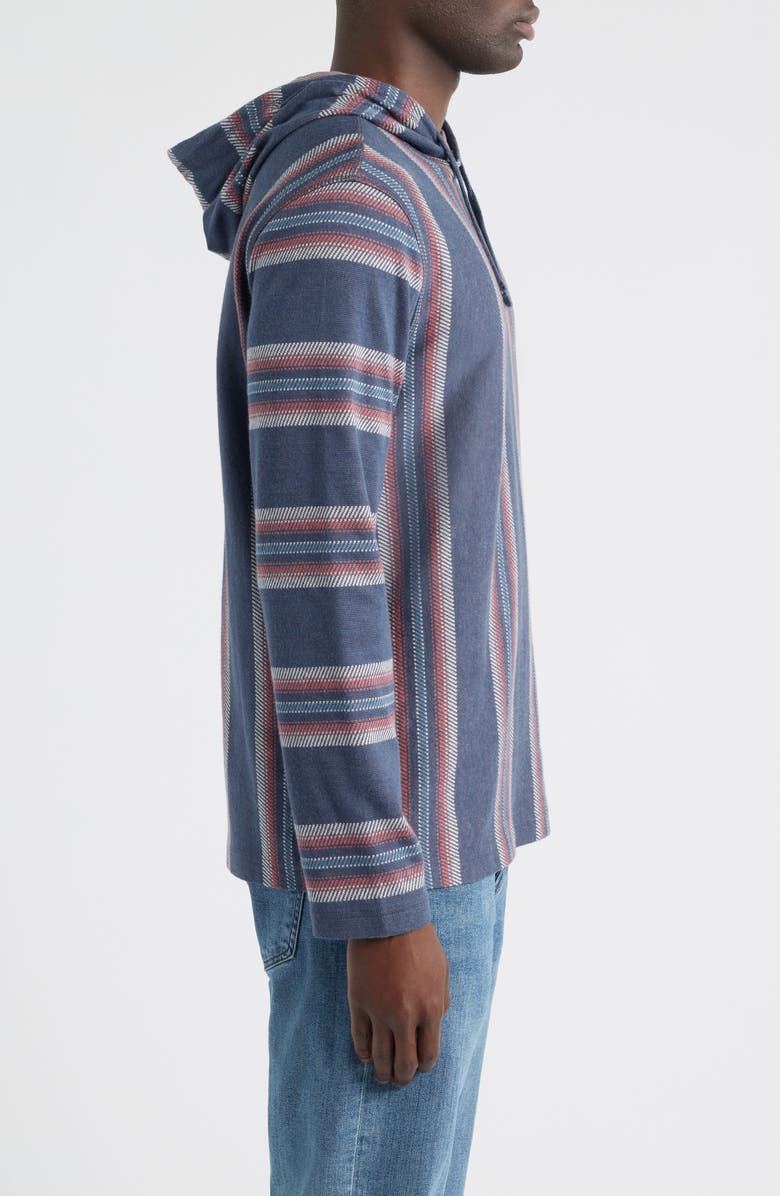 Faherty Legend Stripe Organic Cotton Blend Hoodie, Alternate, color, Vintage Serape