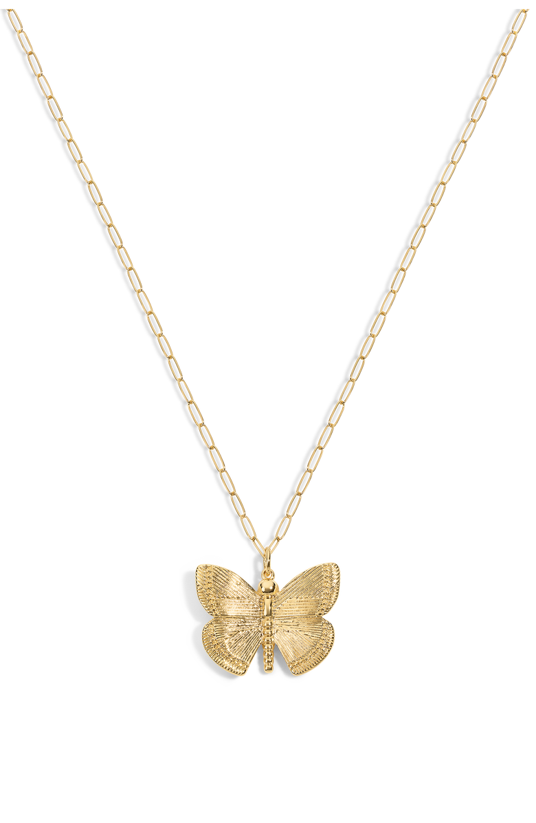 Electric Picks xMadi Messer Monarch Butterfly Necklace, Main, color, Gold
