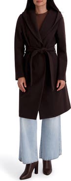 Kensie Wool Hooded Coat