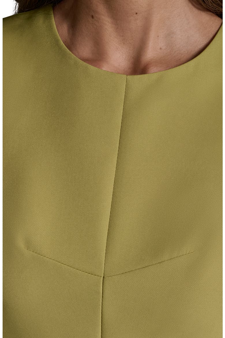Stretch Crepe Sheath Midi Dress, Alternate, color, SPROUT GREEN