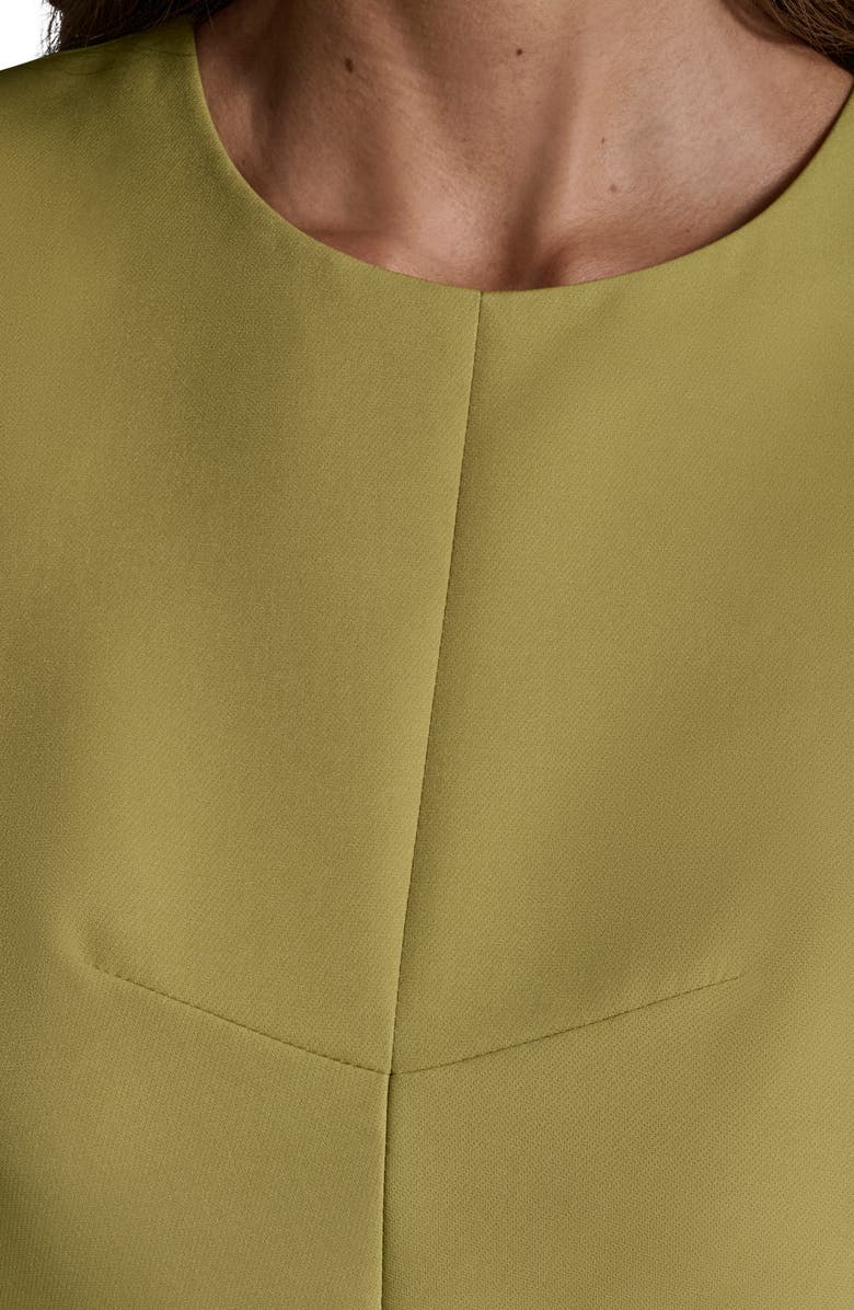 BCBG Stretch Crepe Sheath Midi Dress, Alternate, color, Sprout Green