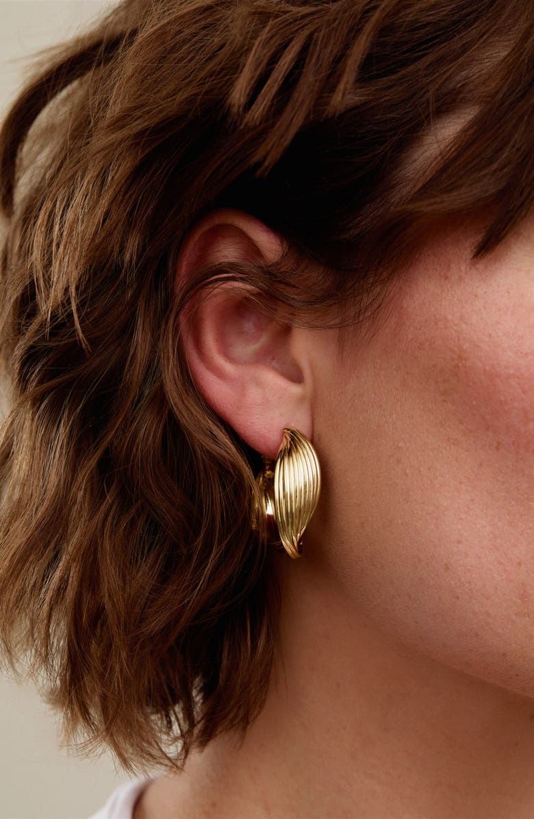 Set & Stones Lana Hoop Earrings, Alternate, color, Gold