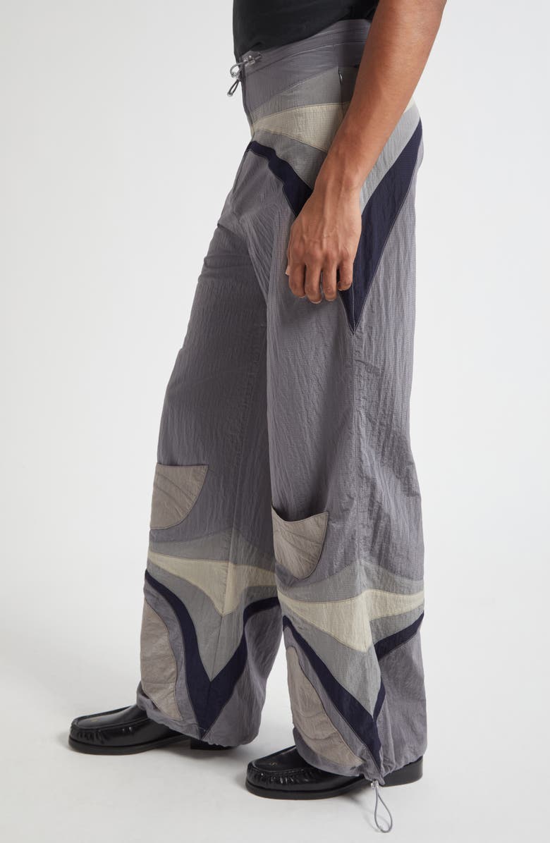 ERL Gender Inclusive Nylon Rave Pants, Alternate, color, Grey