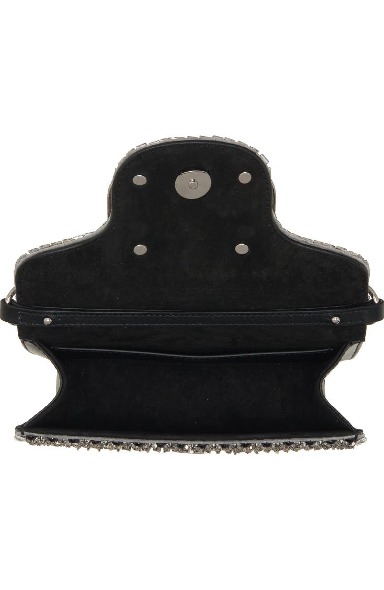 Valentino Garavani Small Locò Crystal & Bead Embellished Polka Dots Shoulder Bag, Alternate, color,