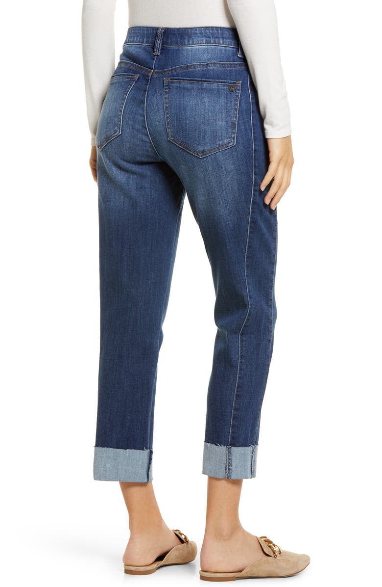 Wit & Wisdom Ab-Solution High Waist Ankle Straight Leg Jeans, Alternate, color,