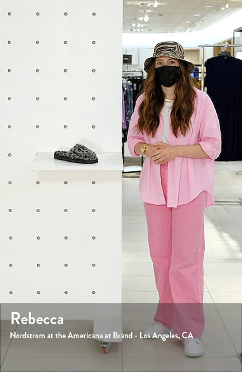 Faux Fur Slide Slipper, sales video thumbnail