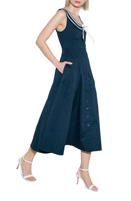Freemarket Sleeveless Fit & Flare Midi Dress