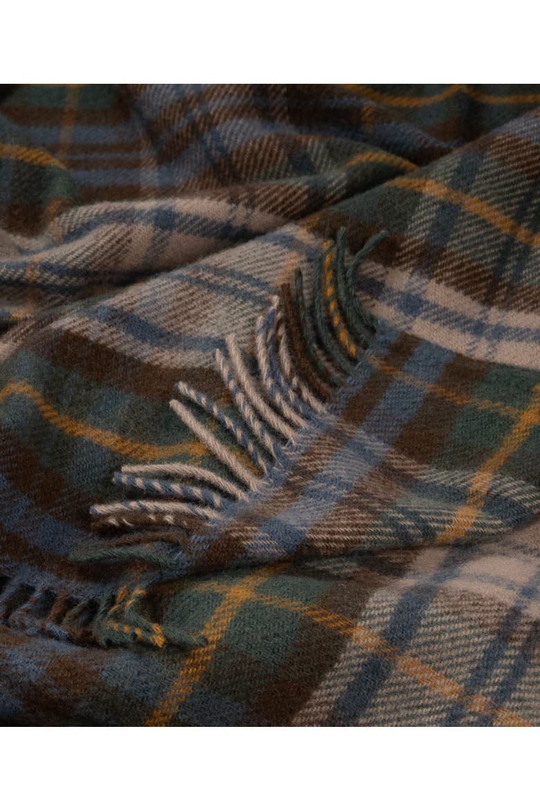 Highland Tweeds New Wool Fluffy Throw, Alternate, color, Antique Dress Gordon