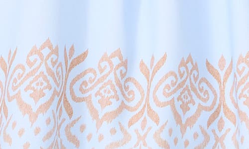Shop Vince Camuto Border Print Off The Shoulder Top In Frozen