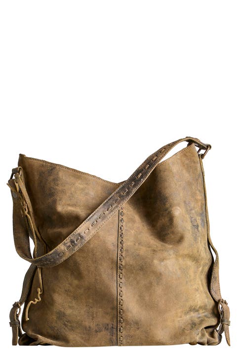 Dallas Distressed Leather Shoulder Bag