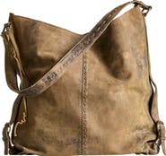 Free People Dallas Distressed Leather Shoulder Bag