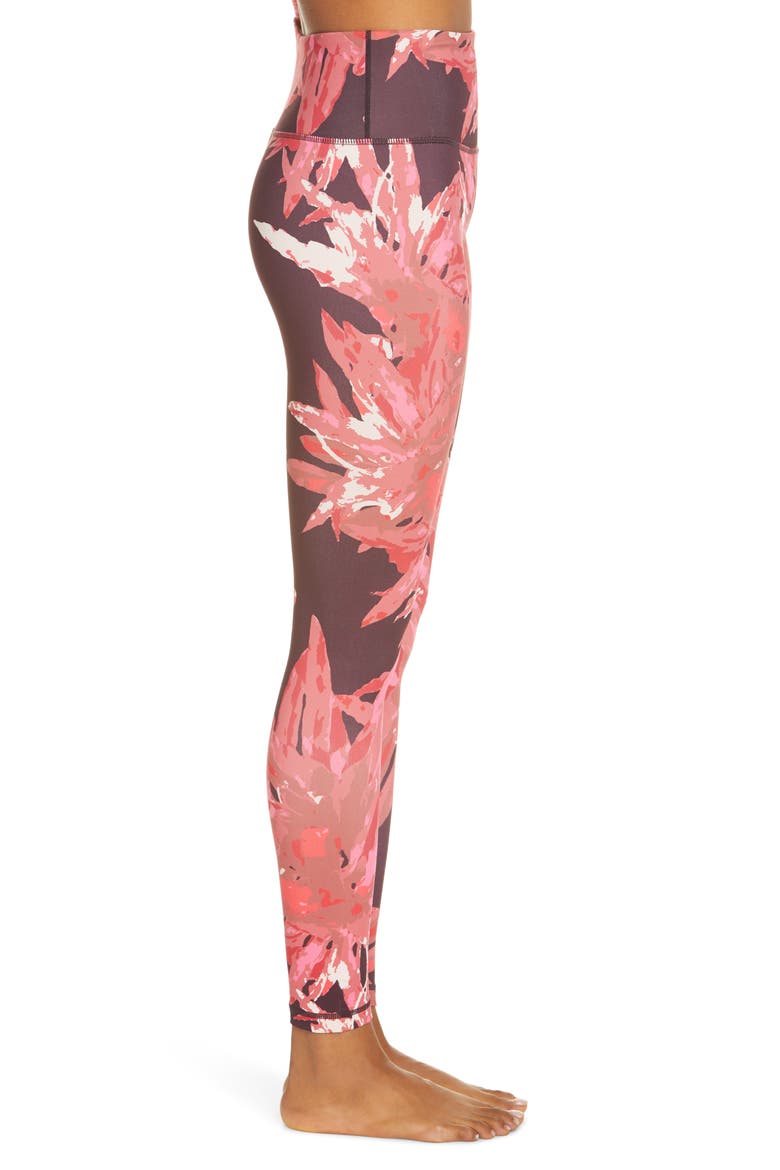 Live In High Waist Ankle Performance Leggings, Alternate, color, PURPLE NEBULA CLUSTER FLORAL