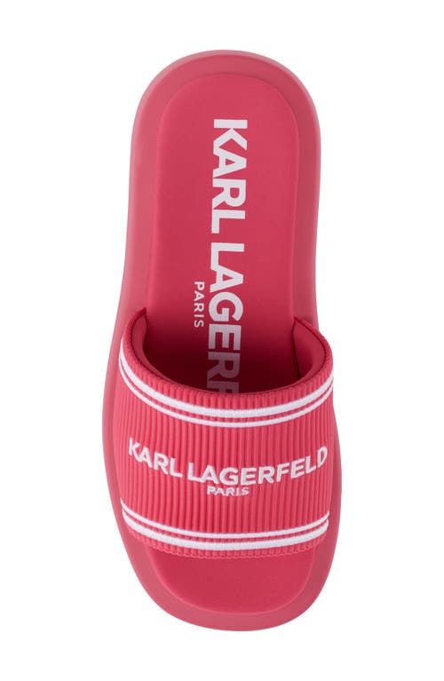 Karl Lagerfeld Ohare Platform Slide Sandal