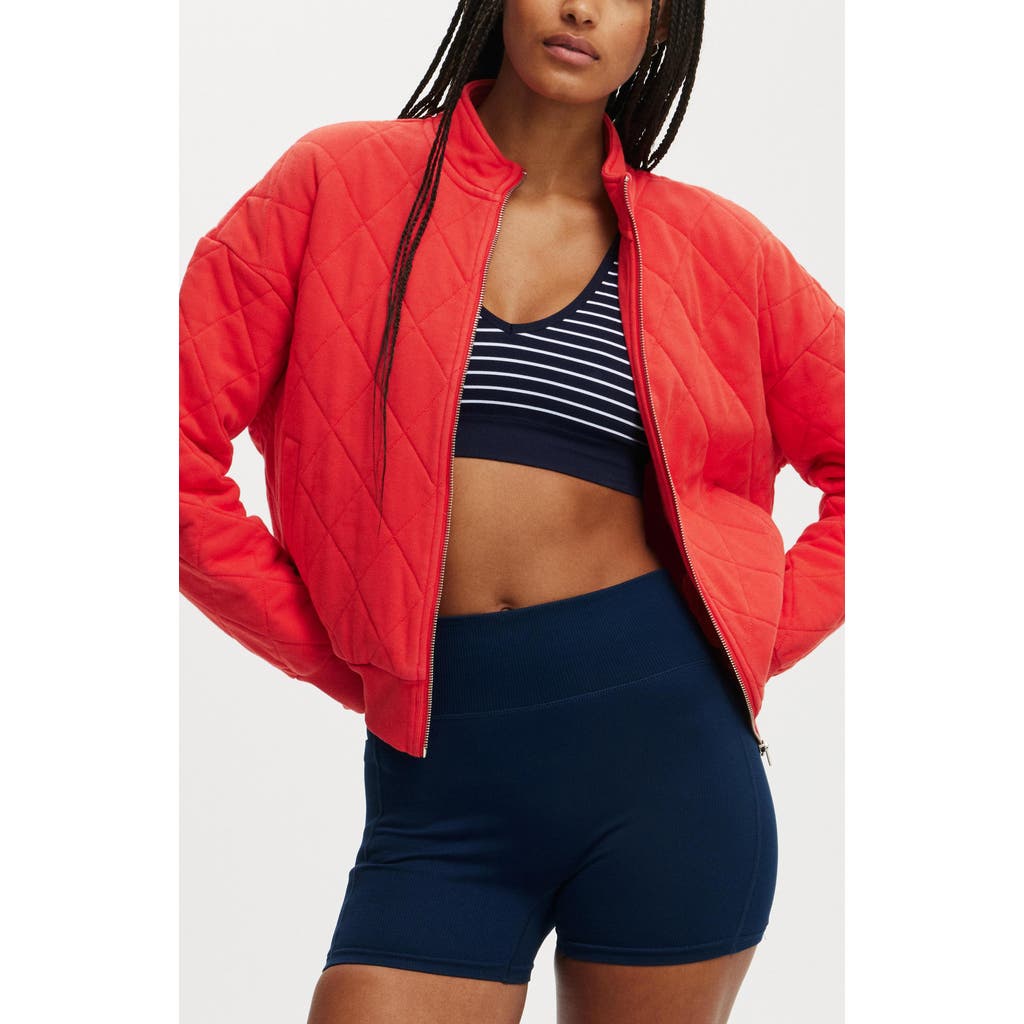 COTTON ON BODY COTTON ON BODY ACTIVE QUILTED ZIP THROUGH