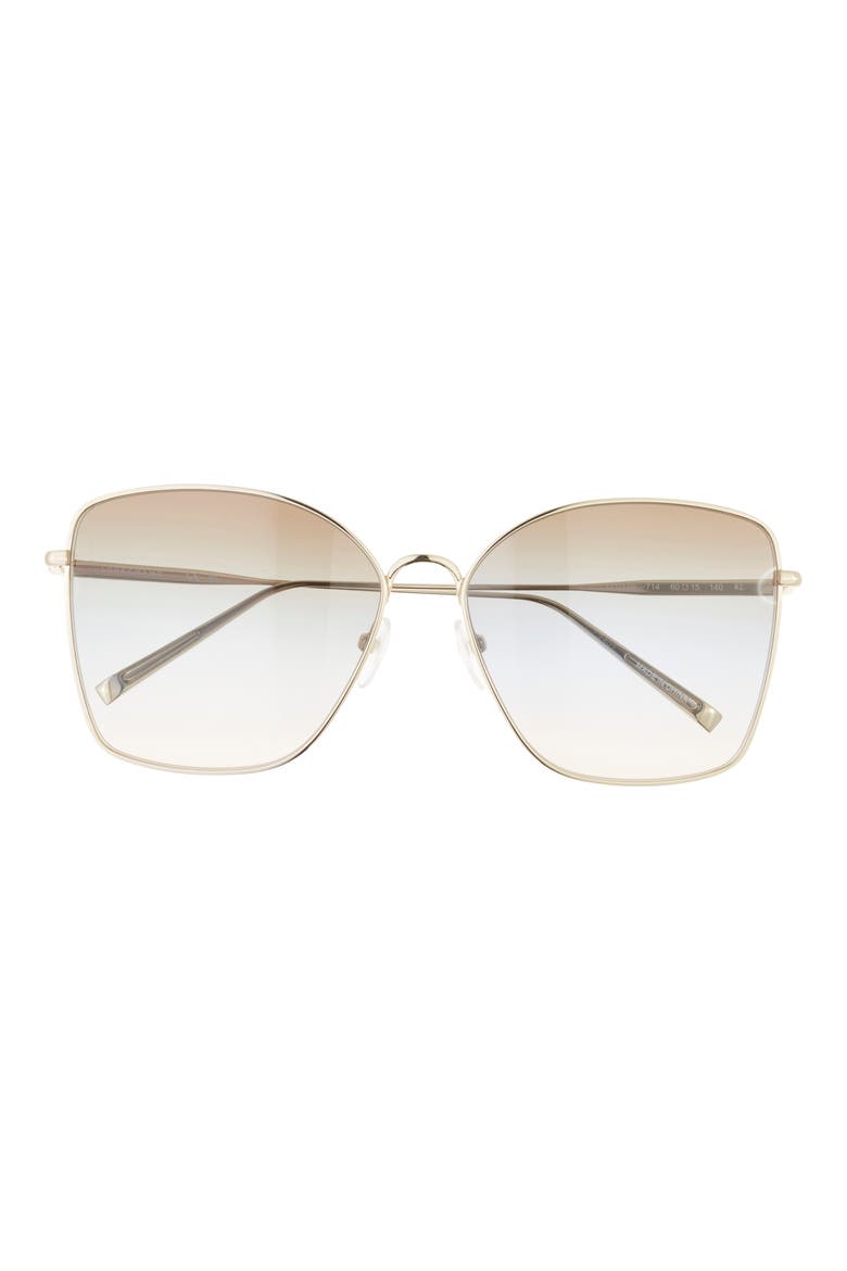 Roseau 60mm Gradient Square Sunglasses, Main, color, GOLD/ GREEN/ AZURE/ CAMEL