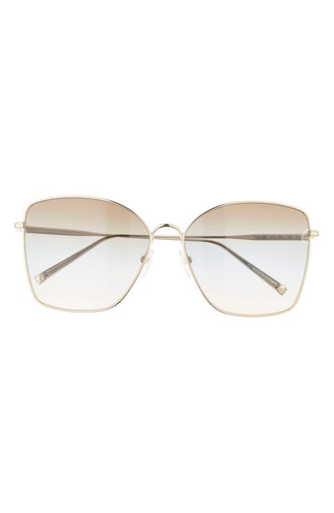 Roseau 60mm Gradient Square Sunglasses