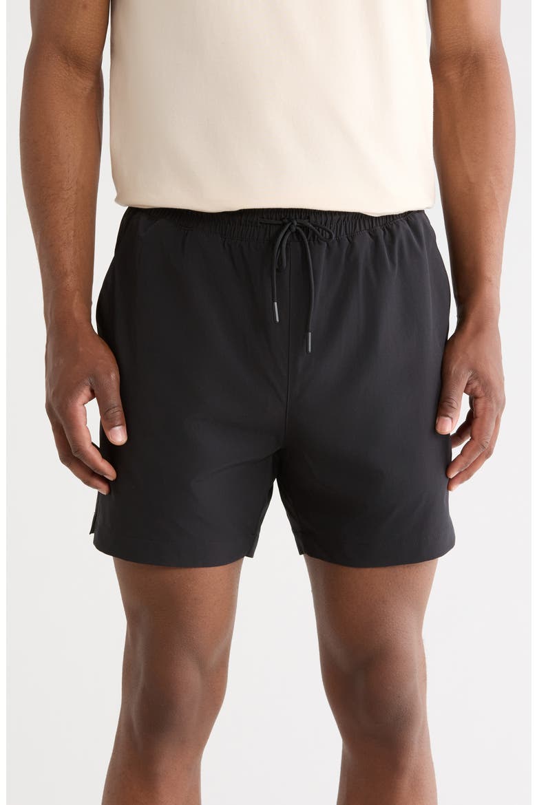 Momentum 5-Inch Training Shorts, Main, color, BLACK