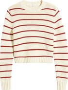 Madewell Stripe Relaxed Cotton Sweater