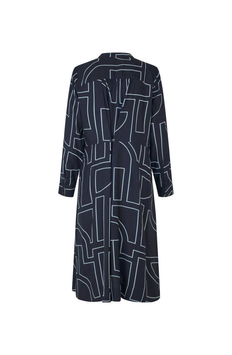 Masai Copenhagen Nataly Long Sleeve A-Line Midi Dress, Alternate, color, Navy Blazer