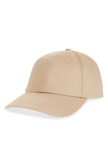 Nordstrom Rack Classic Cotton Baseball Cap In Tan Shore