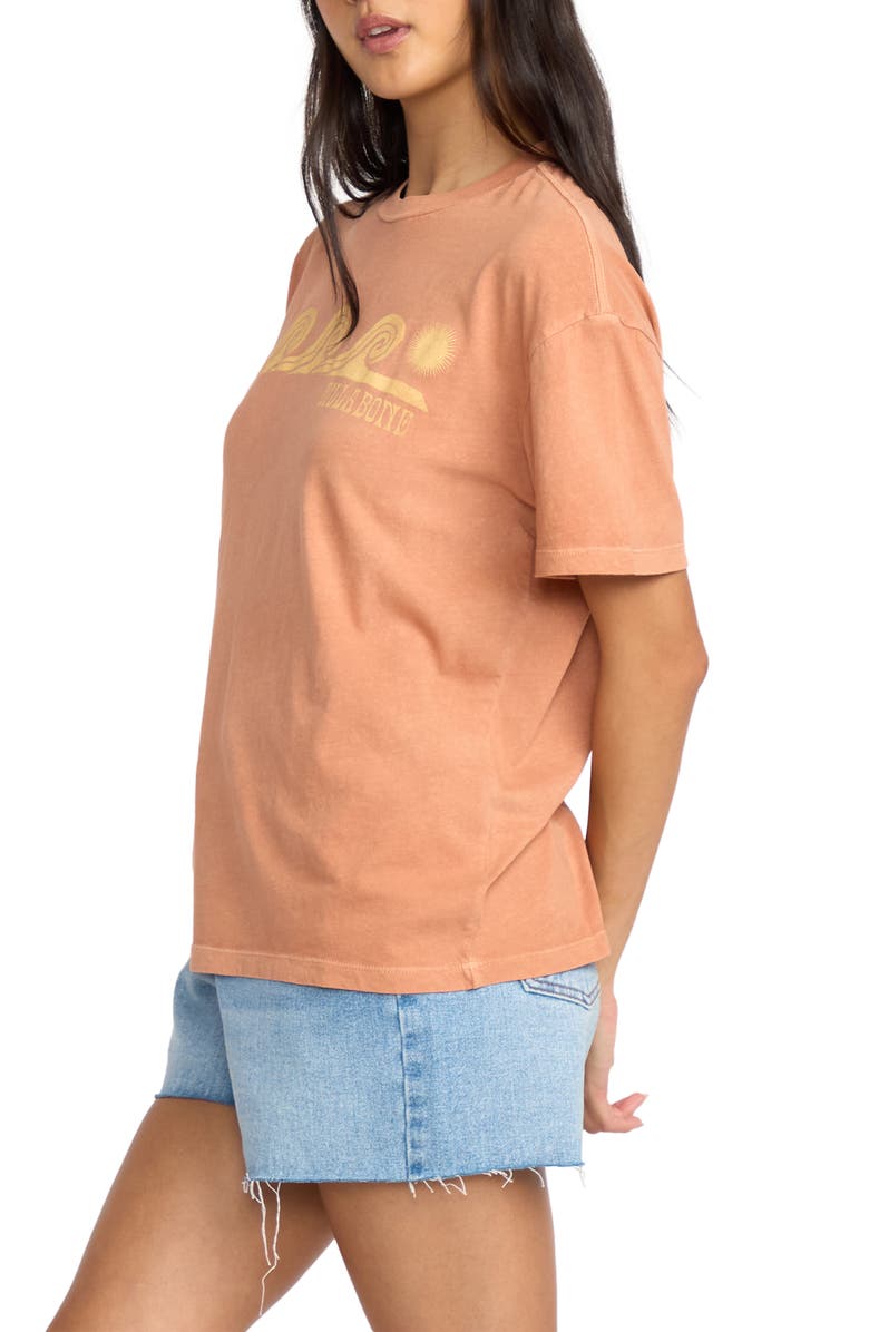 Billabong Walking Fast Cotton Graphic T-Shirt, Alternate, color, Sunburnt