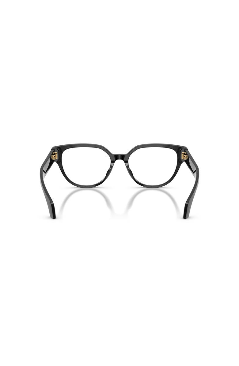 Versace 53mm Cat Eye optical glasses, Alternate, color, Black