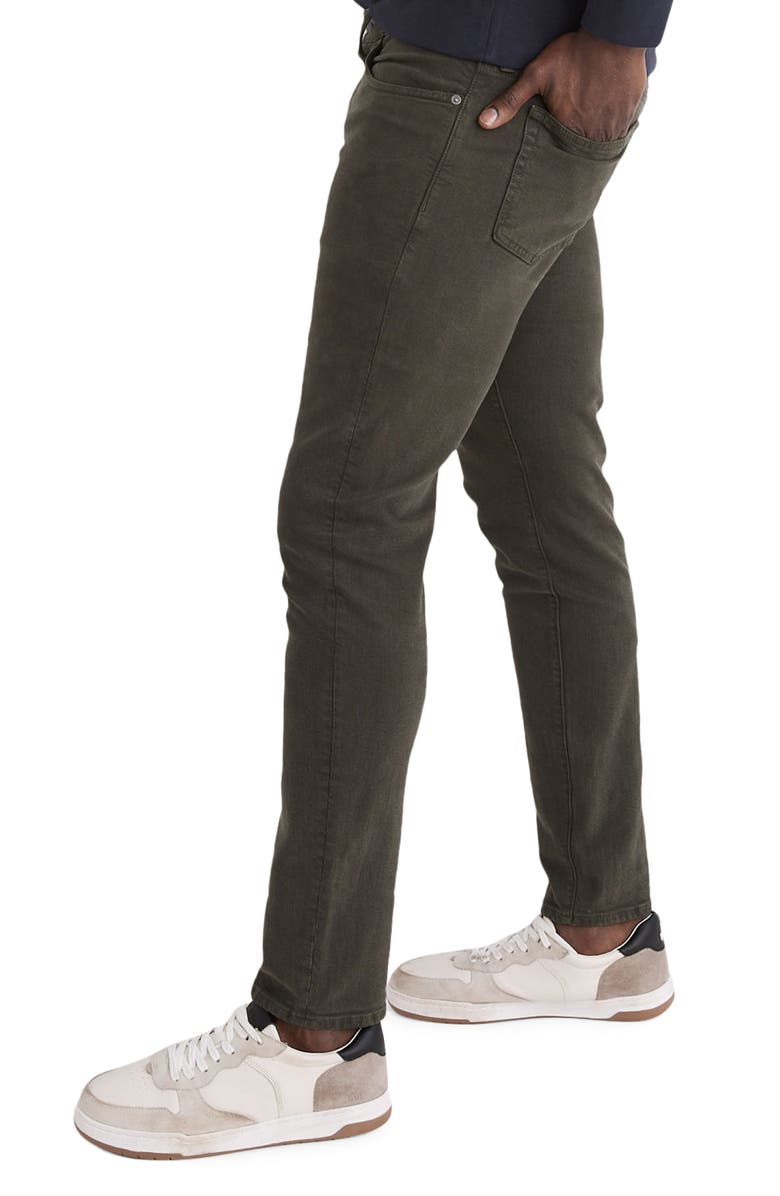 Madewell Men's Garment Dyed Athletic Slim Jeans, Alternate, color, Deep Green