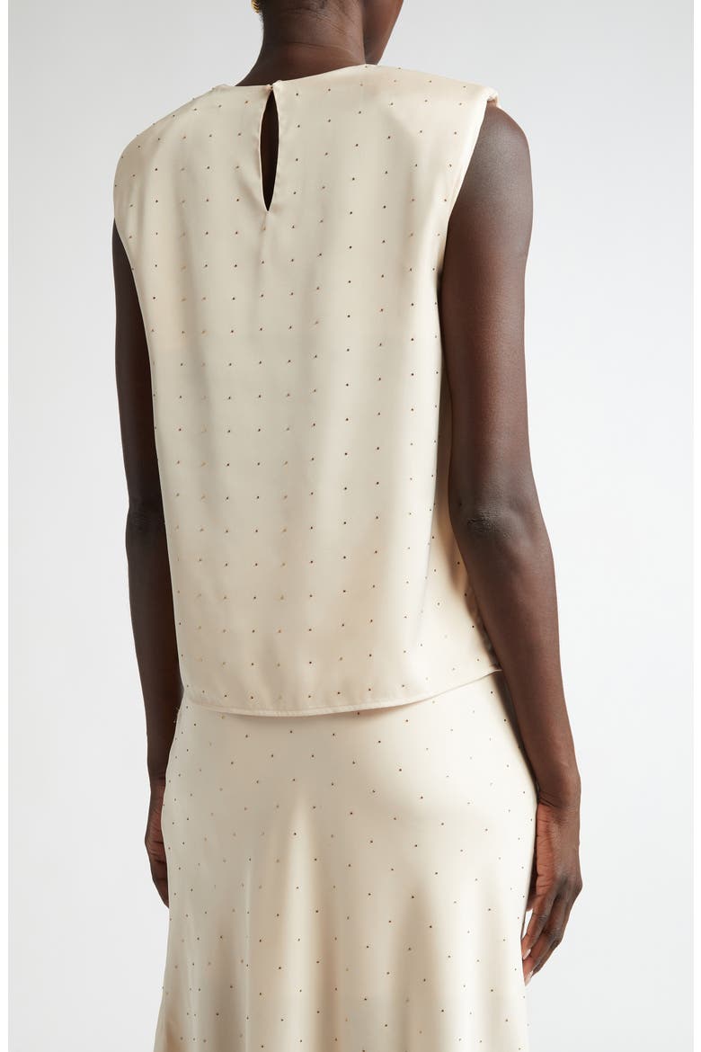 Crystal Embellished Sleeveless Top, Alternate, color, PUTTY