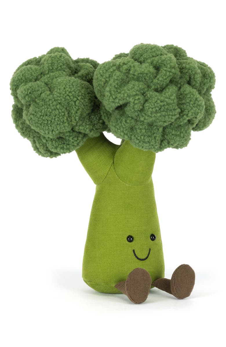 Jellycat Amuseables Broccoli Plushie, Main, color, Green