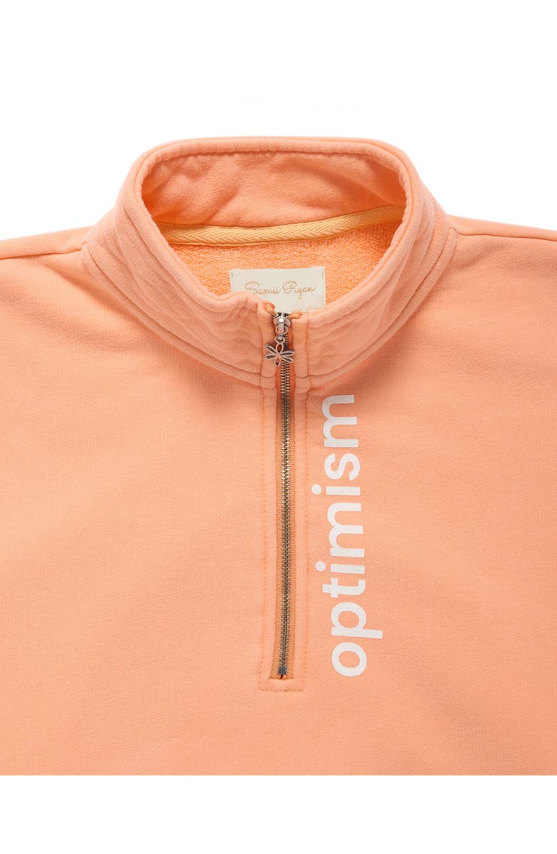 Samii Ryan Optimism 3/4 Zip Up, Alternate, color, Coral